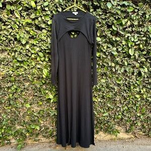 Top shop black maxi dress
